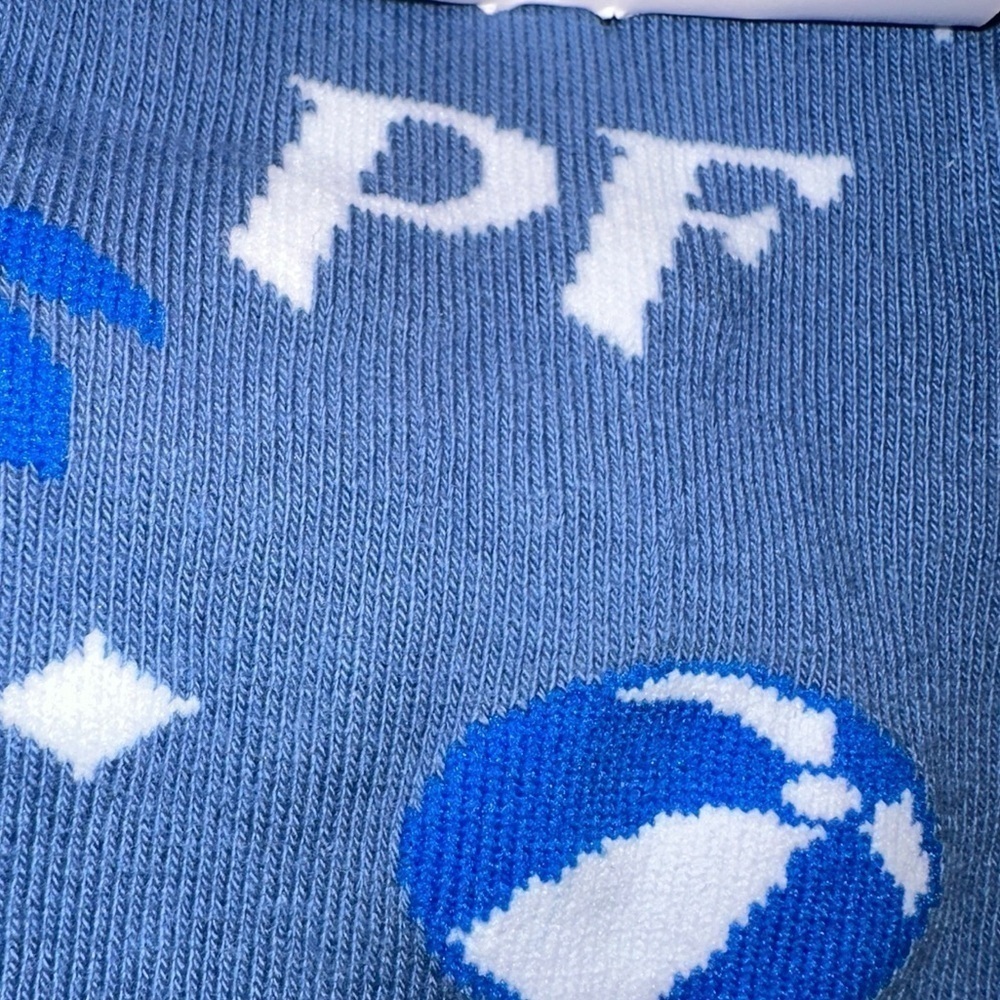 POSHFEST 2023 SAN DIEGO BLUE & WHITE BEACHBALL UNISEX SOCKS - Picture 6 of 9